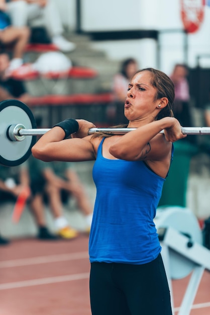 Oczyszcza na zawodach crossfit