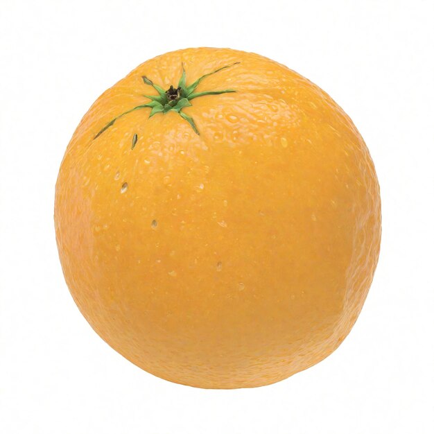 Zdjęcie odizolowane pomarańczowe owoce na białym tle