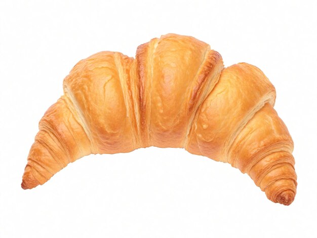 odizolowany croissant na białym tle