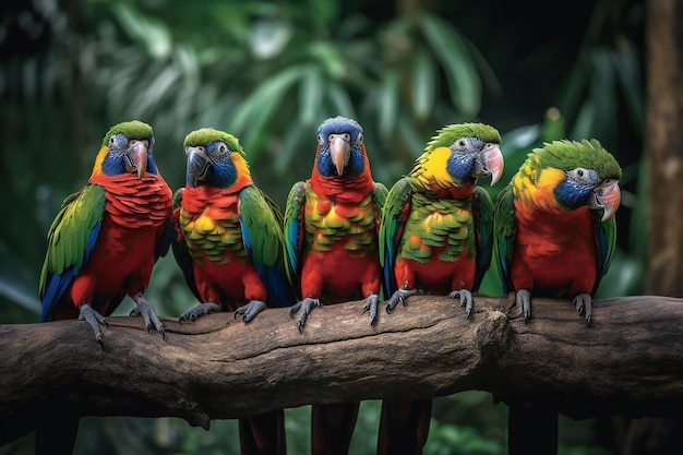Odkryj piękno pierzastych klejnotów natury dzięki naszej kolekcji kolorowych papug