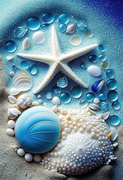 Odkryty ocean Beach Shell WallpaperxAxA