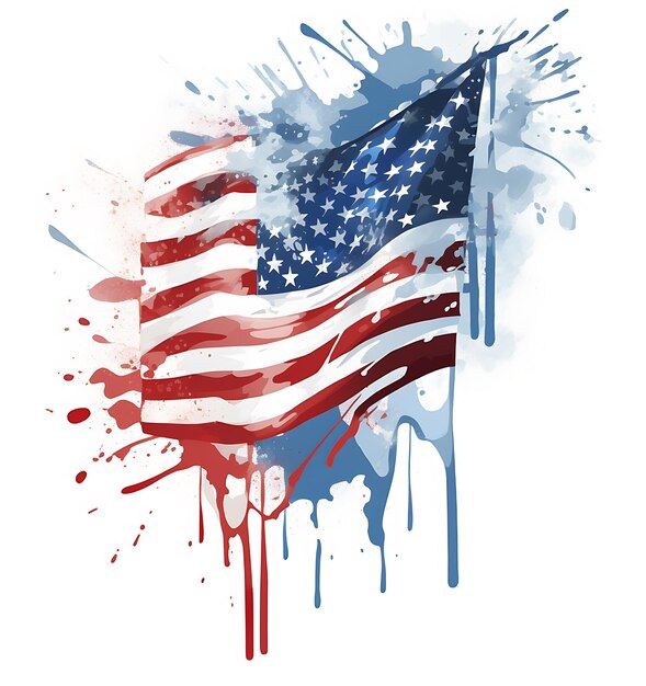 Zdjęcie odkrywanie patriotycznej wspaniałości mistrzostwo w marketingu dnia niepodległości z 4 lipca amerykańska flaga il