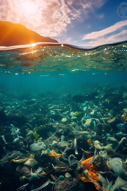 Odpady z tworzyw sztucznych na głębi oceanu