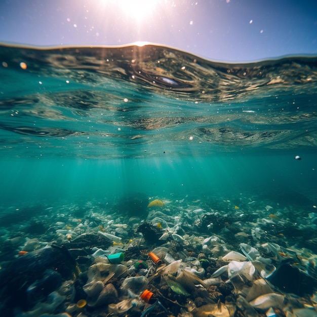 Odpady z tworzyw sztucznych na głębi oceanu