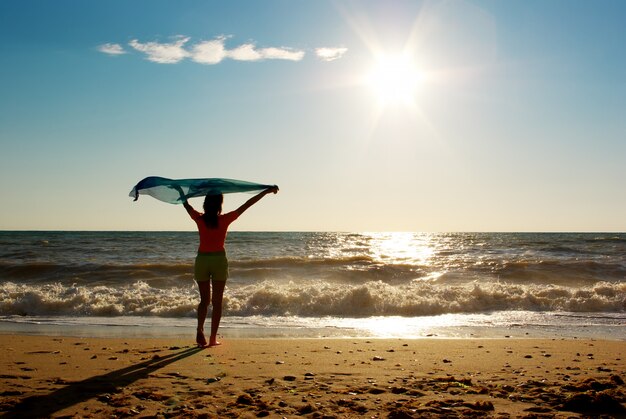 Zdjęcie odpoczywać na plaży