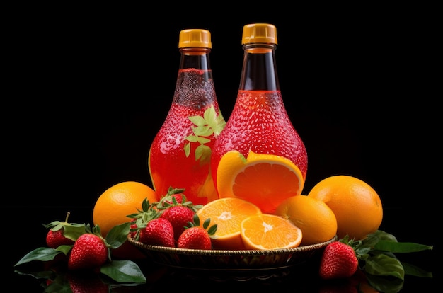 Odświeżające napoje owocowe z cytrusami i jagodami
