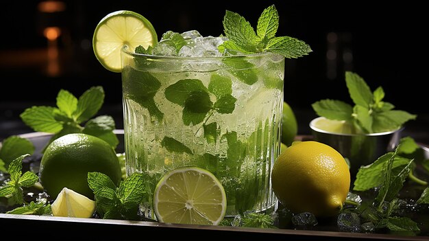 Odświeżający koktajl Mojito z cytrusów i liści mięty