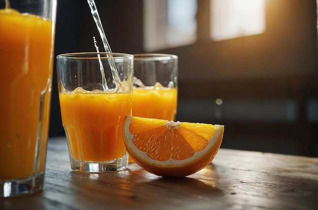 Odświeżający sok pomarańczowy
