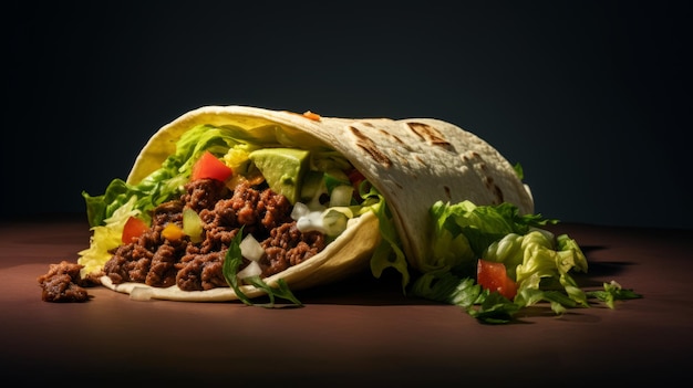 Odważne i bogato warstwowe burrito z wołowiną w stylu Janka Sedlara