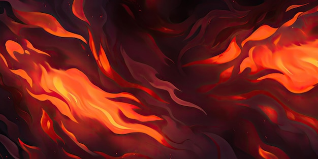 Ogień płomień płonąca dekoracja burza ogniowa dekoracja tła rysunek ruchowy malarstwo