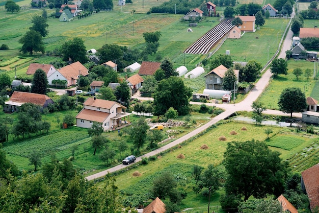 Ogrody I Pola W Wiosce W Pobliżu Niksic Czarnogóra