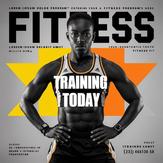 Zdjęcie okładka czasopisma na dzień fitness