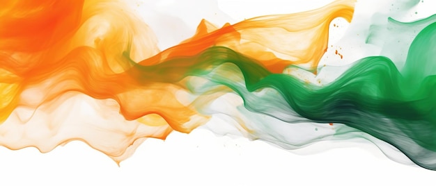 Okładka koncepcyjna Dnia Niepodległości Tło z machającą flagą w efekcie akwareli Ai Generowane