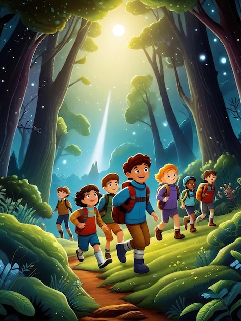 Okładka książki Enchanted Forest Adventure Kid