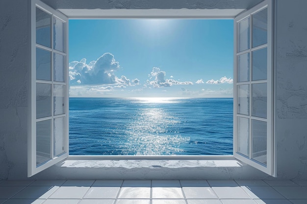 Okno z widokiem na ocean