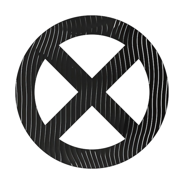 Zdjęcie okrąg ćwierć alt ikona czarno-białe linie tekstura