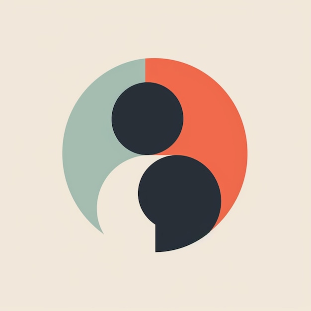 Zdjęcie okrągłe minimalistyczne logo