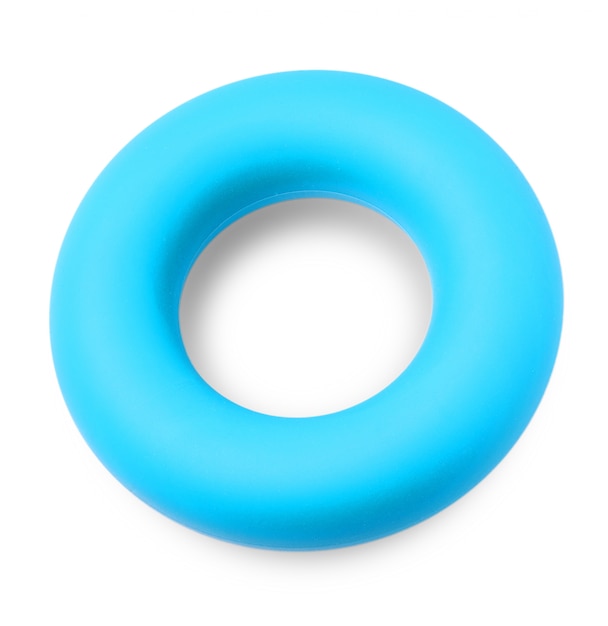 Zdjęcie okrągły niebieski ekspander na nadgarstek