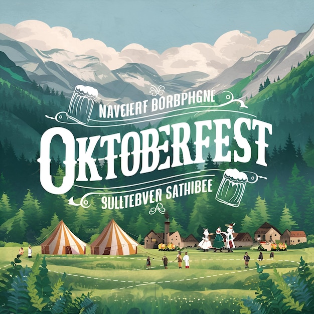 Oktoberfest Extravaganza Świętowanie bawarskiej tradycji i świątecznych duchów