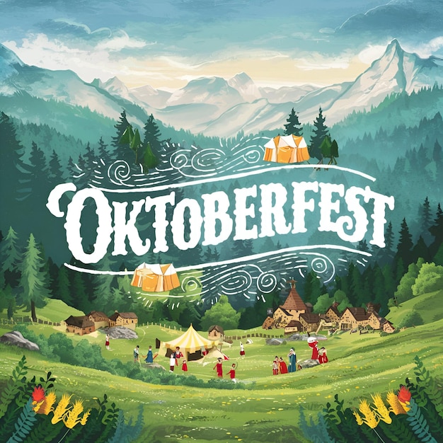Oktoberfest Extravaganza Świętowanie bawarskiej tradycji i świątecznych duchów