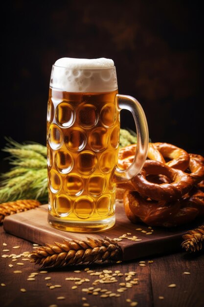 Oktoberfest smaczne bawarskie przekąski do piwa festiwalowego