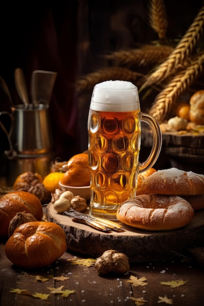 Oktoberfest smaczne bawarskie przekąski do piwa festiwalowego