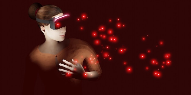 Okulary VR Wydarzenia Metaverse Party Odtwarzacz multimedialny Zestaw słuchawkowy Rozrywka Impreza Metaverse Ilustracje