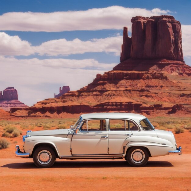 oldtimer_mercedes_benz_car_driving_route_66_in_monument_valley