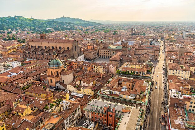 Oldtown Bologna skyline krajobraz miejski Włoch