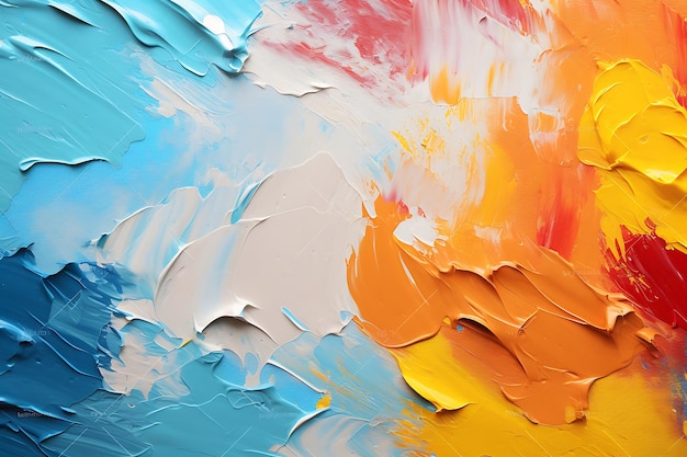 Olej do rysowania ręcznego Abstrakcyjna tła artystycznego Obraz olejny na płótnie Kolor tekstury