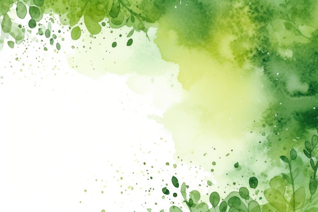 Zdjęcie olive splash banner watercolor background for textures backgrounds and web banners texture blank emp