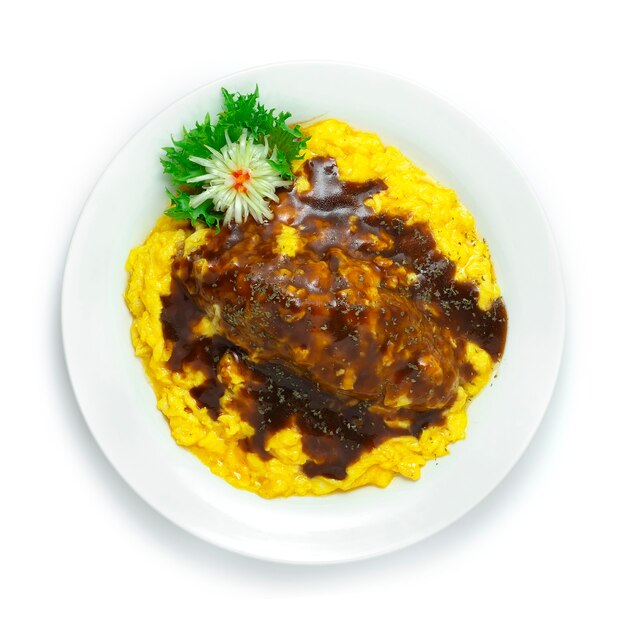 Omurice Omlet Z Brązowym Sosem Ryżowym