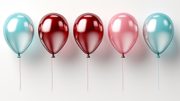 only_one_balloon_on_isolated_transparent_white_background