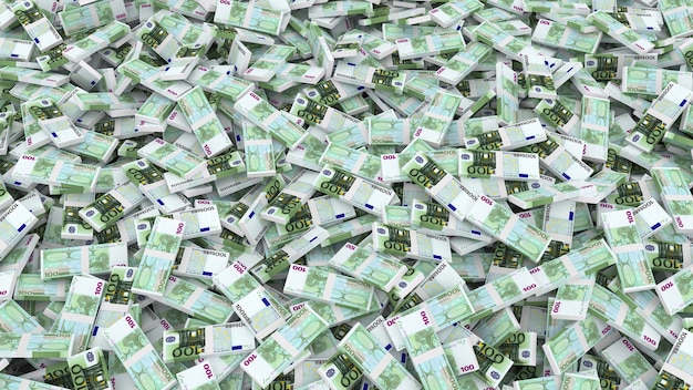 Opakowanie Zawiera 100 Banknotów Euro Na Całą Ramkę