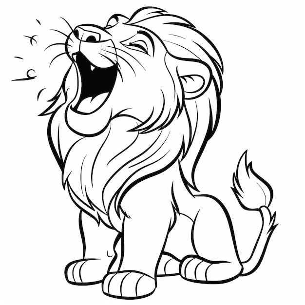 Zdjęcie operowy lew śpiewa majestat na sawannie