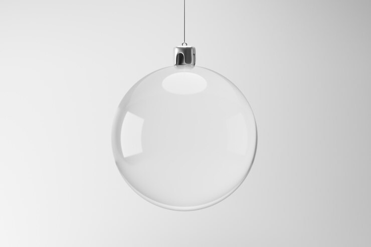 Opróżnia ornamentu obwieszenie na białym tle