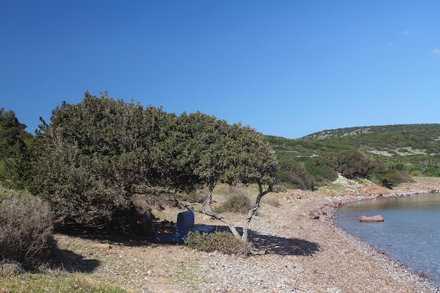 opuszczona plaża w Bodrum