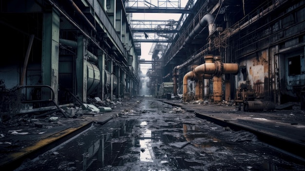 Zdjęcie opuszczona stara fabryka
