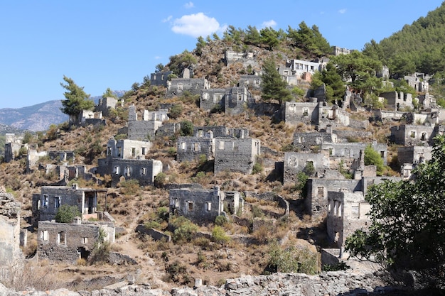 Opuszczona wioska w Turcji Fethiye Kayakoy