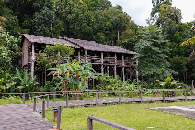 Orang ulu longhouse Damai