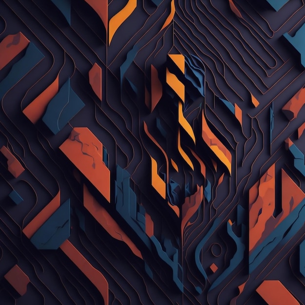 Orange Abstract Background