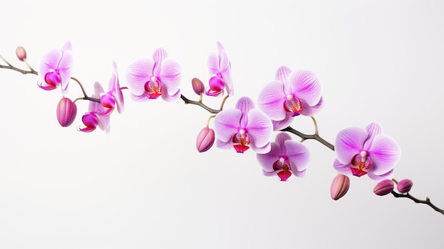 Orchideja na białym tle