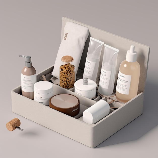 Zdjęcie organic skincare brand design minimalistyczny luksusowy