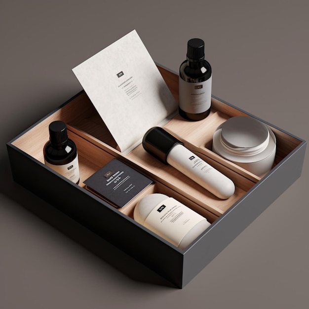Organic skincare brand design minimalistyczny luksusowy