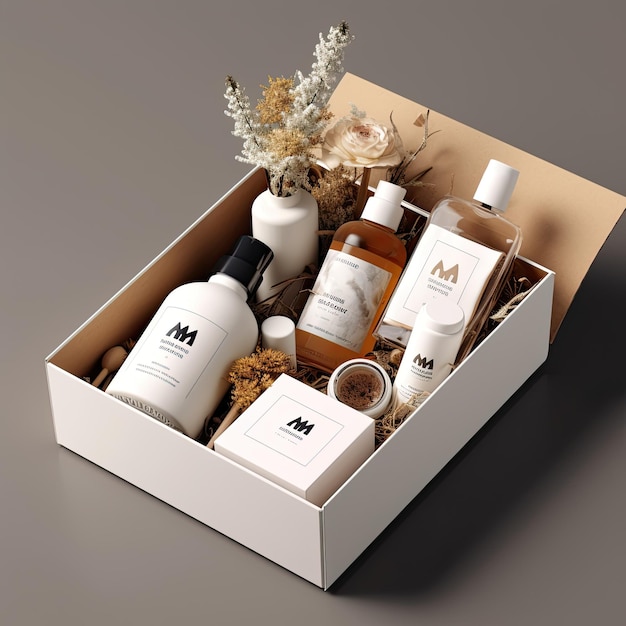 Organic skincare brand design minimalistyczny luksusowy