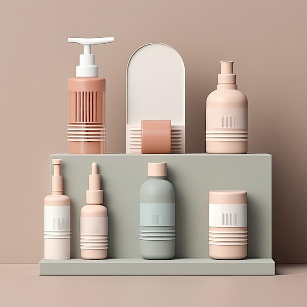 Organic skincare brand design minimalistyczny luksusowy