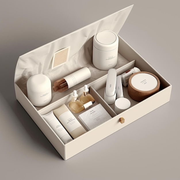 Organic skincare brand design minimalistyczny luksusowy