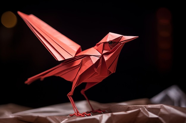 Origami Ptak