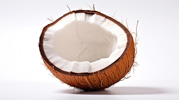 orzechy kokosowe na odizolowanej powierzchni Generative Ai