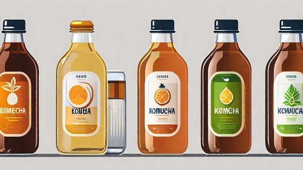 Orzeźwiające napoje Kombucha